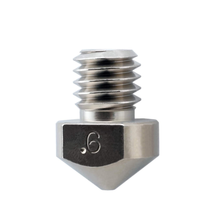 M6 Thread 3mm Filament for LulzBot TAZ 5 and 6, Hexagon Hotend Plated Wear Resistant Nozzle