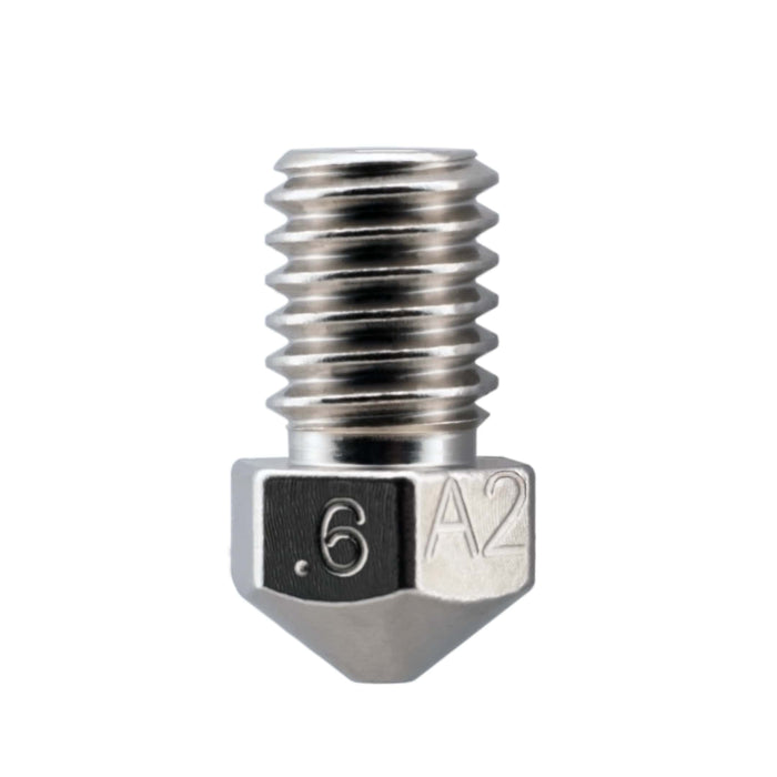 Plated A2 Hardened Tool Steel Nozzle RepRap - M6 Thread 1.75mm Filament