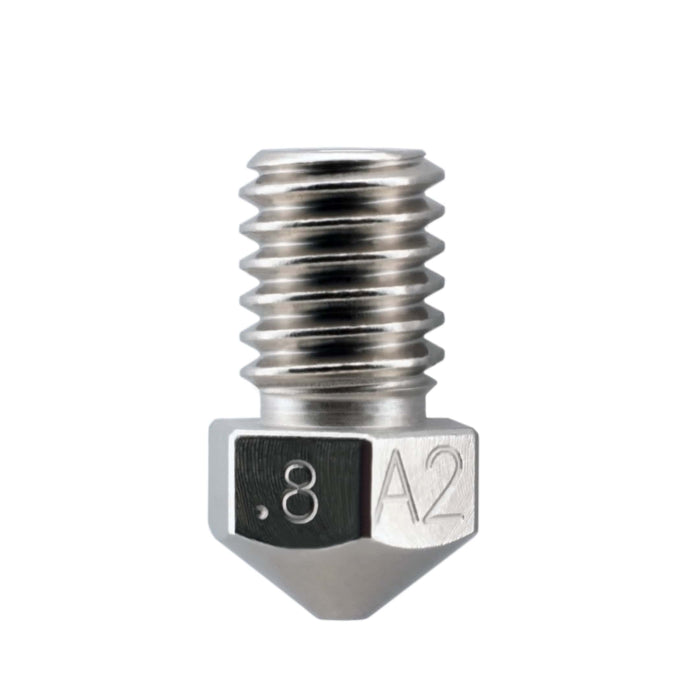 Plated A2 Hardened Tool Steel Nozzle RepRap - M6 Thread 1.75mm Filament