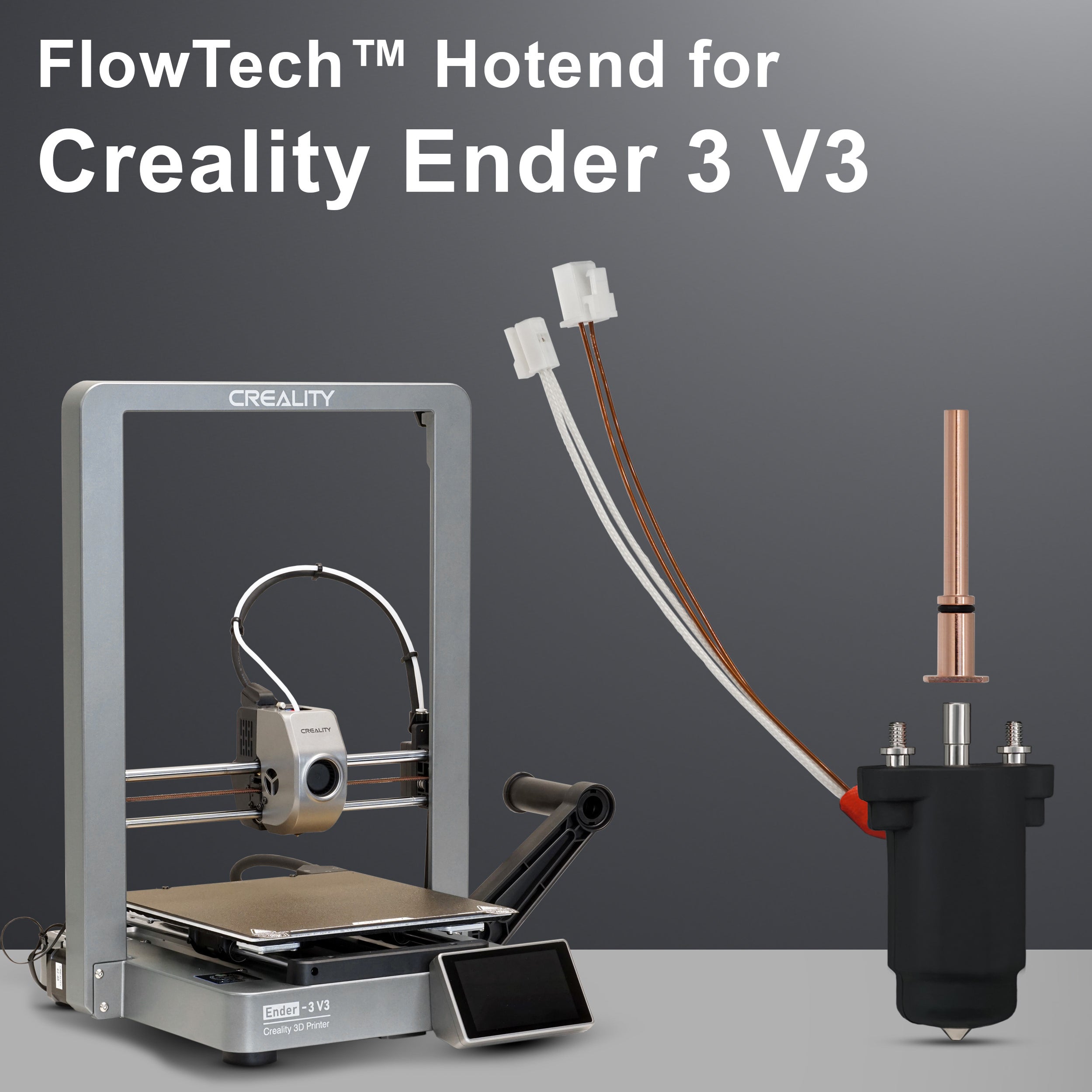 FlowTech™ Hotend for Creality Ender 3 V3 / Ender 3 V3 Plus — Microswiss