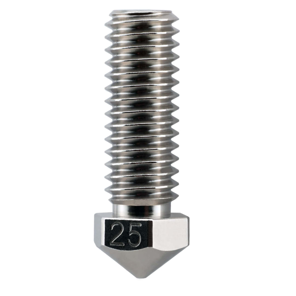 BROZZL Volcano 1,75 Mm Düse – Plated Copper, 0,4 Mm Ø – Passend Für E3D Volcano & Artillery Sidewinder X1 – Antihaft, ±0,01 Mm Toleranz – Für PLA, ABS, PETG & Abrasive Filamente